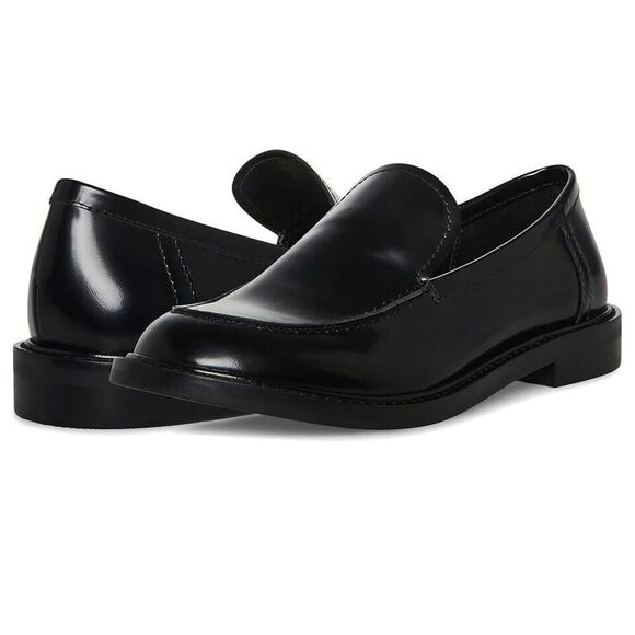 Steve Madden Larusso Loafer Women 8.5 Black Patent Leather Slip On Shoes ZPO2895 - Picture 10 of 12